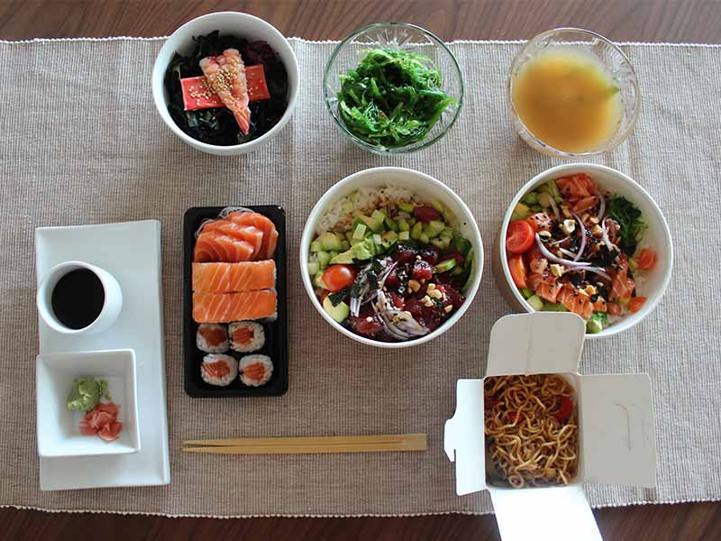 gosushing comida japonesa para llevar