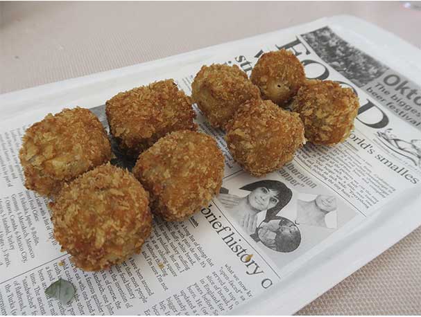 Croquetas de jamón ibérico de bellota III Ruta de la Paella restaurante Que si quieres arroz Catalina Croquetas de jamón ibérico de bellota III Ruta de la Paella restaurante Que si quieres arroz Catalina