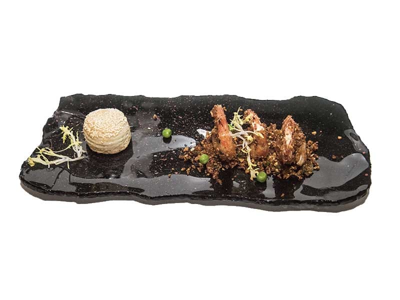 Menu degustacion del chef Scott Xu para China Taste 2018 Gambas con ajo y chili Menu degustacion del chef Scott Xu para China Taste 2018 Gambas con ajo y chili