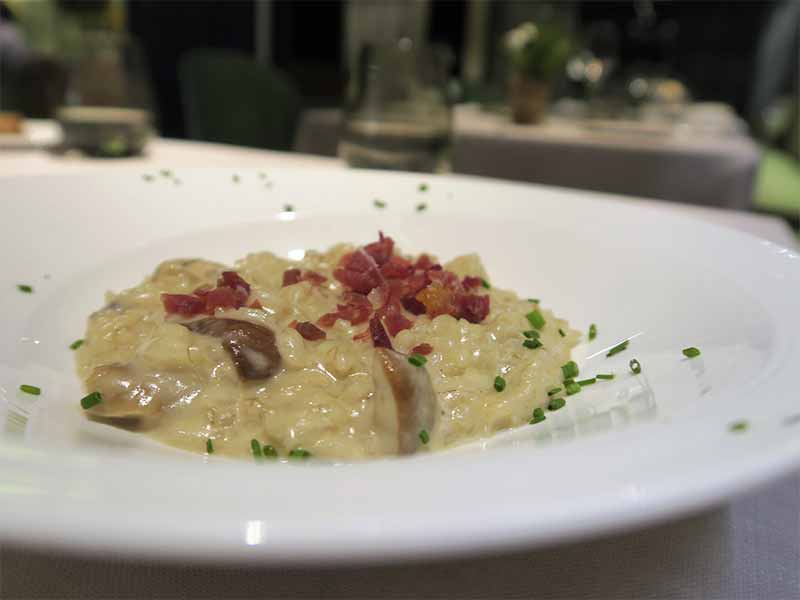 Restaurante Sandó Gran Vía Madrid Arroz meloso con jamon iberico