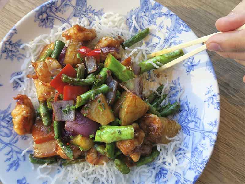 Restaurante Miss Chen en Valdebebas Madrid Wok de verduras Restaurante Miss Chen en Valdebebas Madrid Wok de verduras