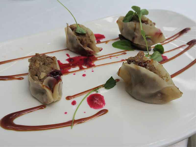 Restaurante Distrito 798 Dim Sum de pato Restaurante Distrito 798 Dim Sum de pato