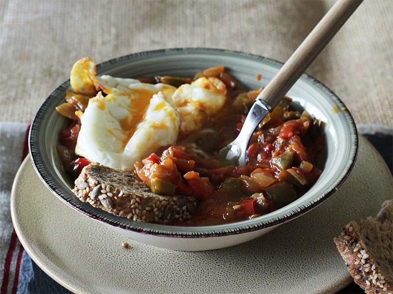 Receta Pisto manchego con huevo Casa Dani Madrid Receta Pisto manchego con huevo Casa Dani Madrid