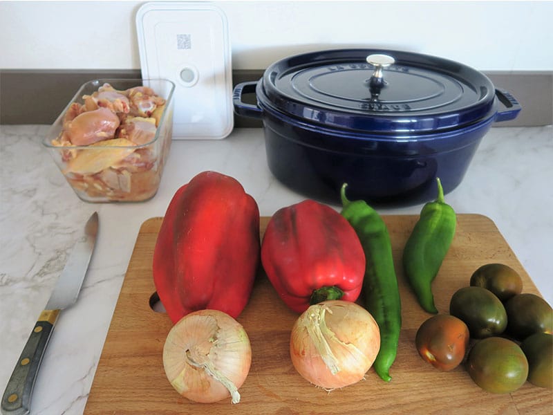 Pollo al chilindron ingredientes