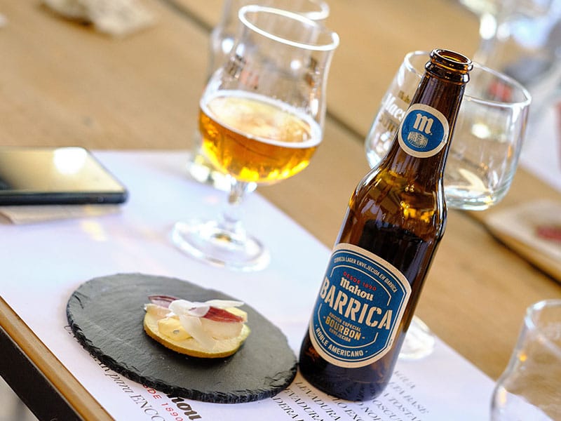 Visita a la fábrica de Mahou maridaje con cervezas