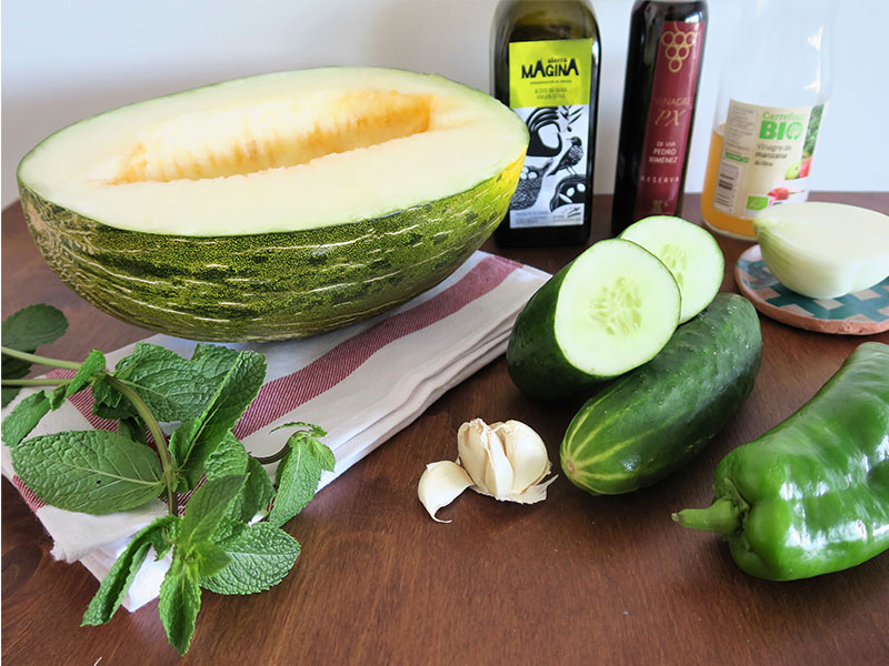 Gazpacho de melon ingredientes