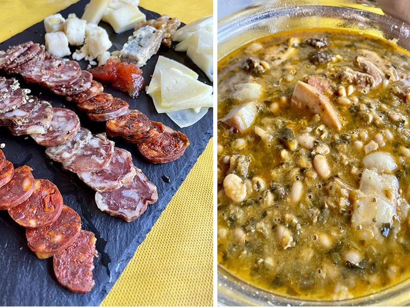 Quesos embutidos y cocido montañes