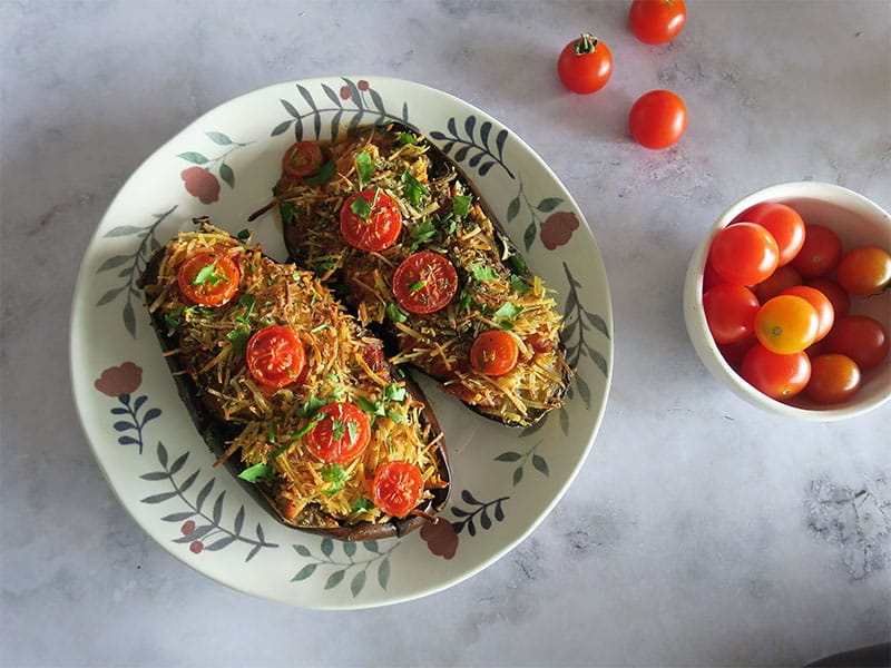 Berenjenas rellenas de atun Berenjenas rellenas de atun