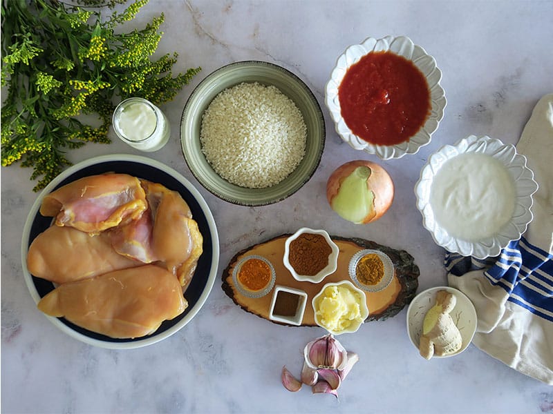 Pollo Tikka Masala ingredientes