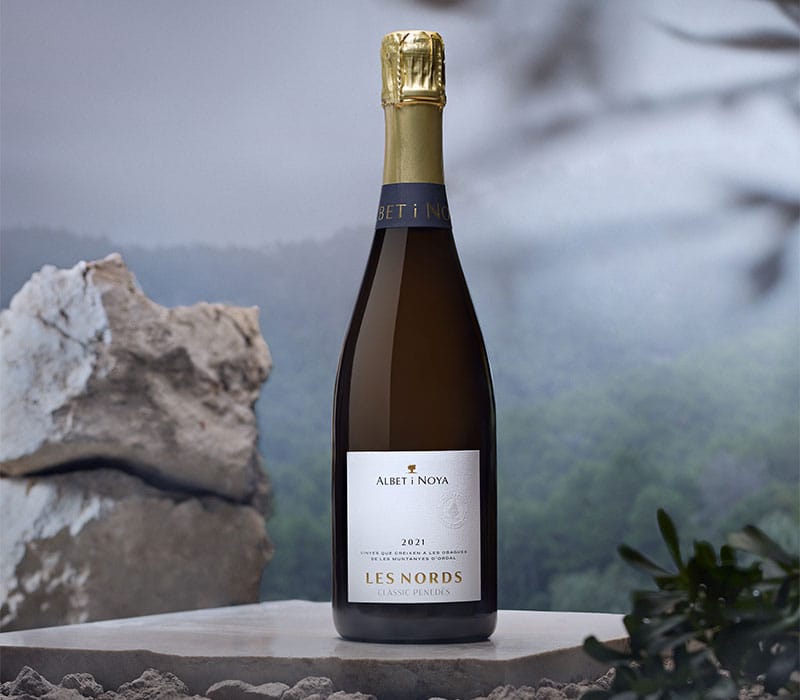 Espumoso blanco Les Nords 2021 de Bodega Albet i Noya