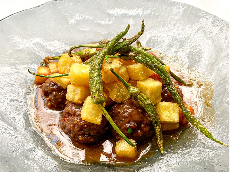 Albondigas de ternera casa de comidas