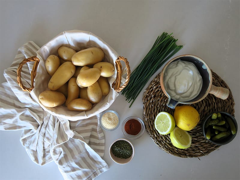 Patatas chafadas ingredientes