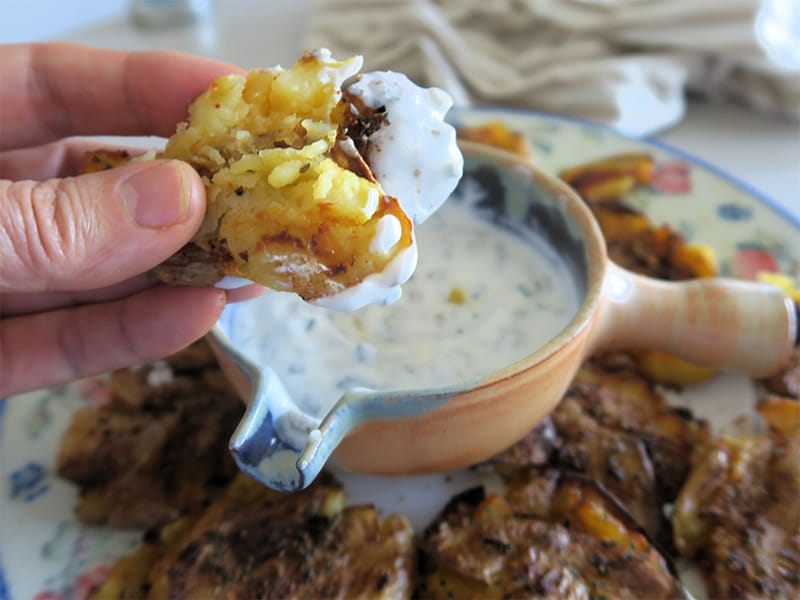 Patatas puñetazo con yogur