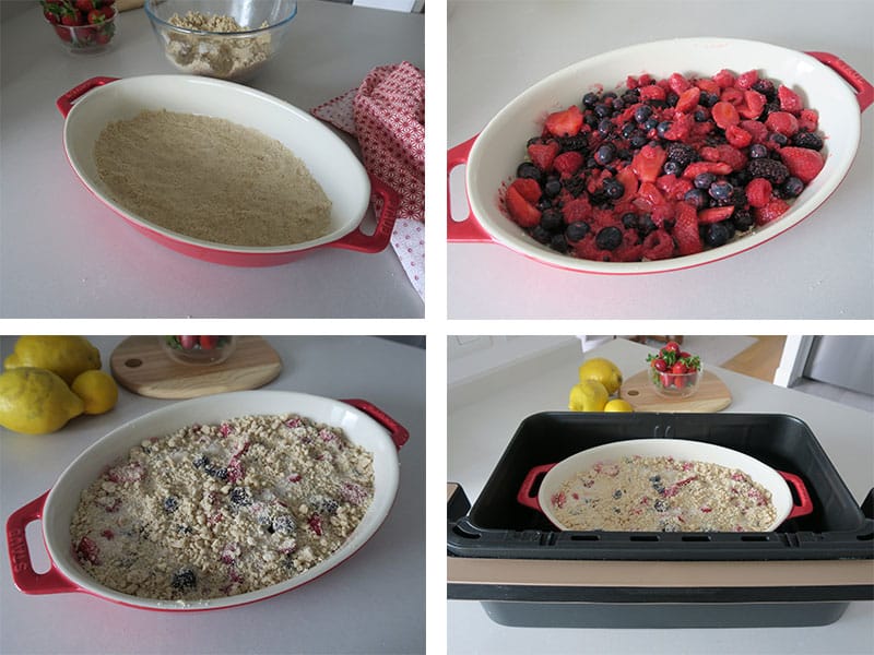 Elaboración tarta de frutos rojos 1