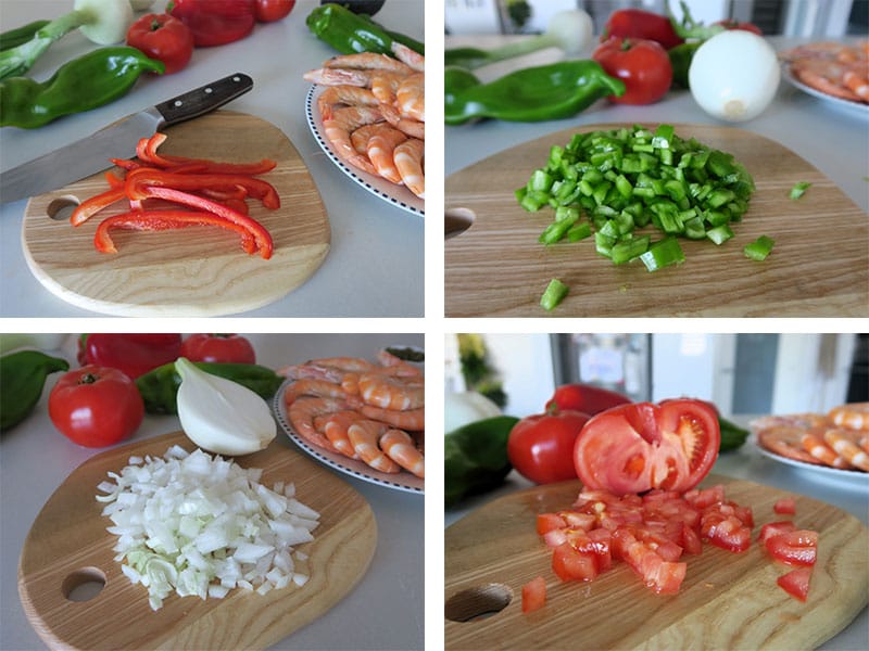 Elaboración de salpicón Paso 1