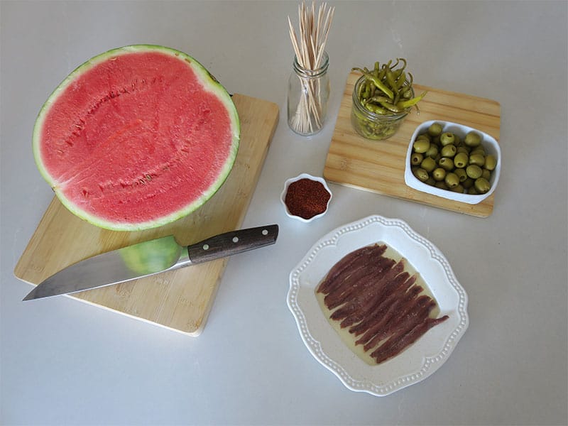 Ingredientes Gildas de sandía