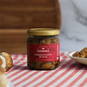 Hongos en aceite de oliva