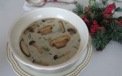 Crema de setas, receta muy fácil que puedes hacer en Navidad