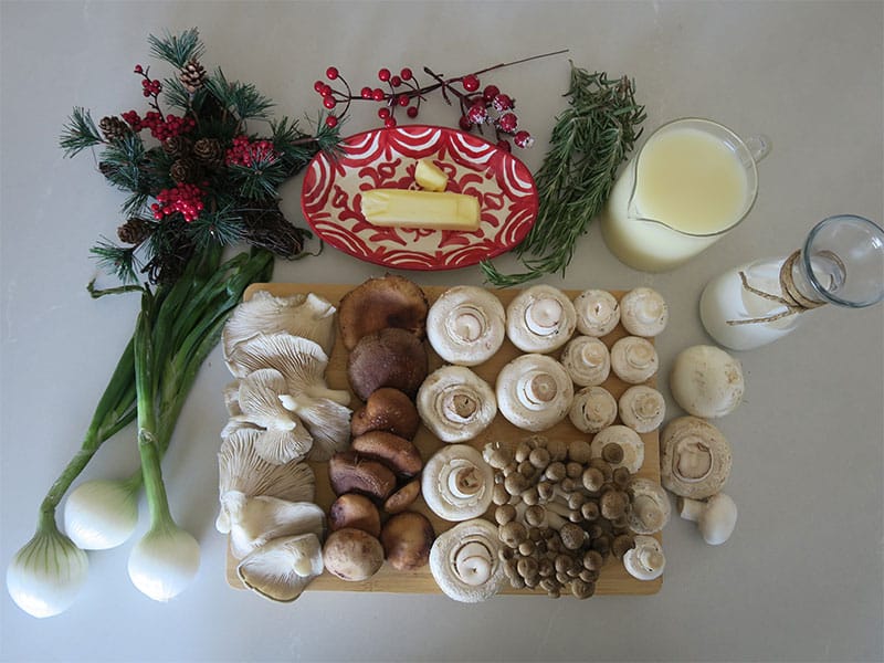 Ingredientes Crema de setas