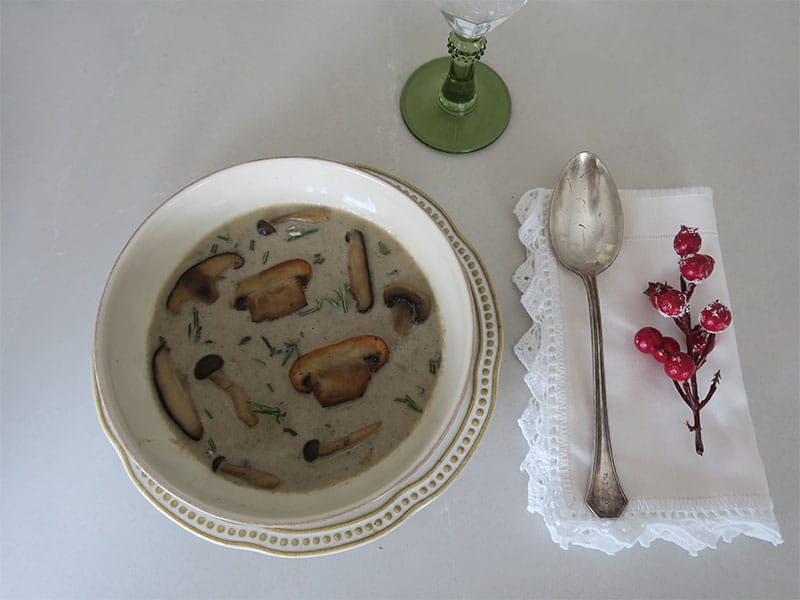 Receta de Navidad con setas