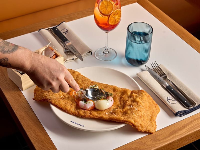 Escalope Armando con huevo