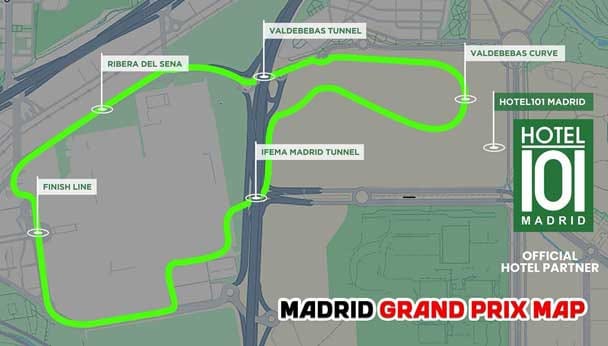 curva valdebebas Formula 1 Madrid