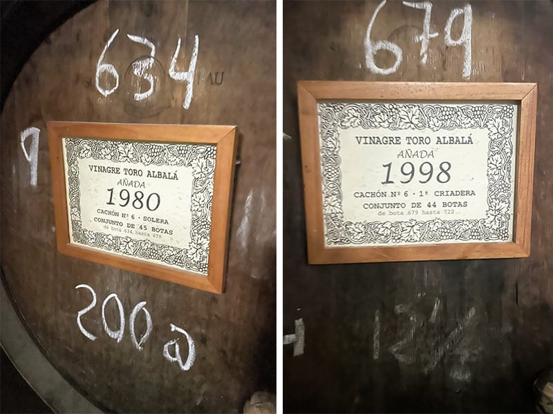 Añadas de vinagre