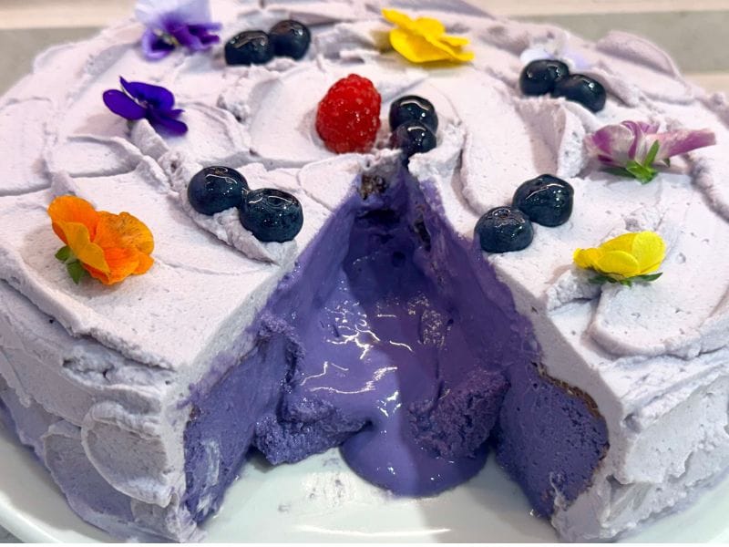 Cheesecake de violetas Caracola