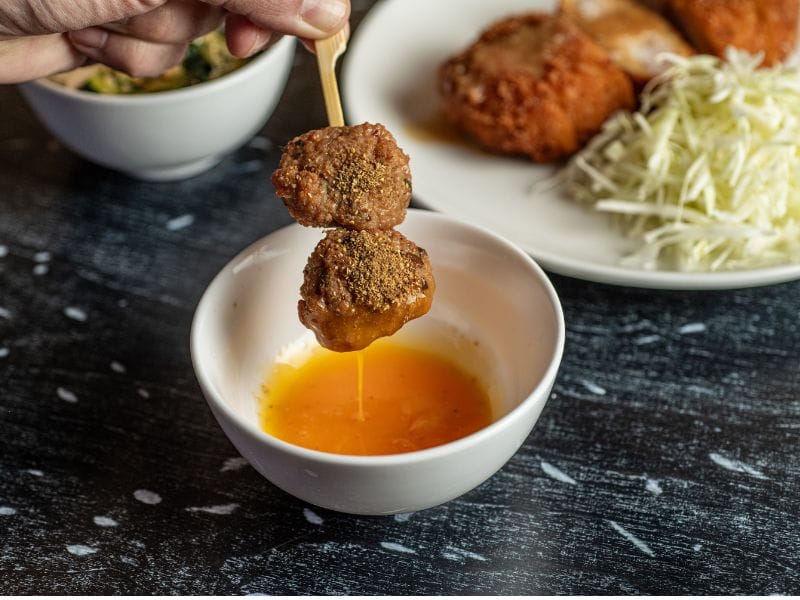 albóndigas japonesas con carne picada