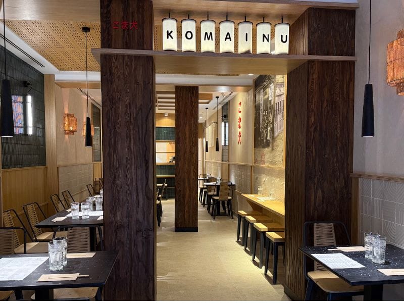 restaurante Komainu comedor