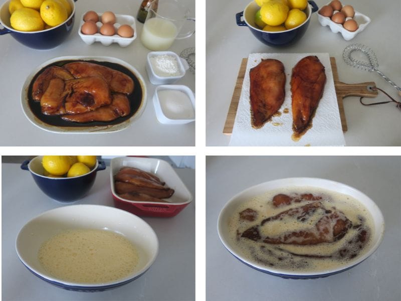 Elaboración pollo al limón al estilo chino