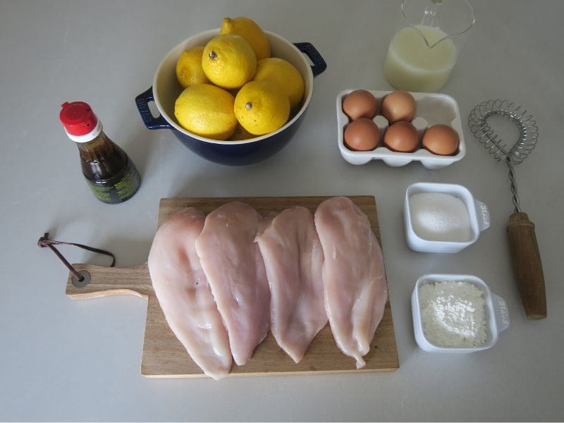 Ingredientes pollo al limón al estilo chino