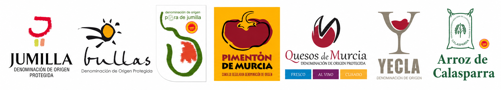Logotipos de Denominación de Origen Murcianos