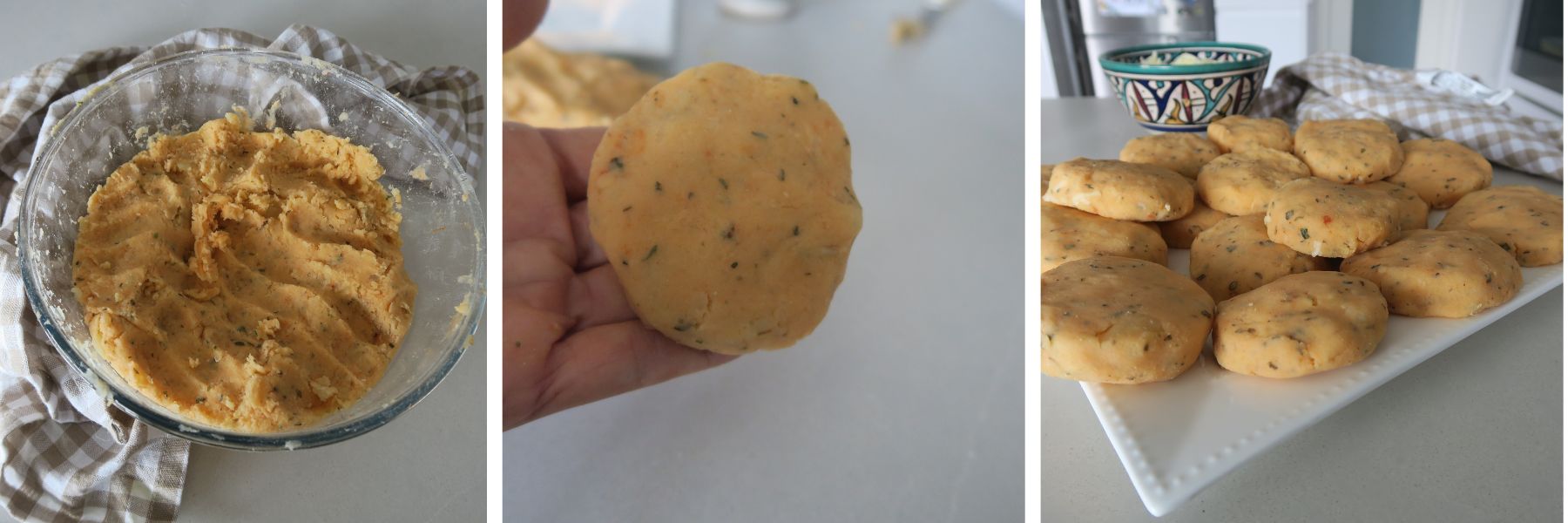 elaboración tortitas de patat